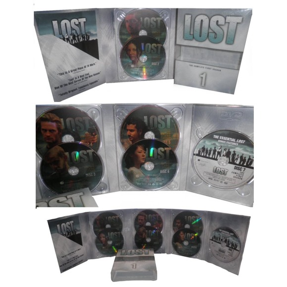 Lost: Season One (7-DVD Set, 2005) Matthew Fox, Evangeline Lilly, Terry O'Quinn - Picture 5 of 6